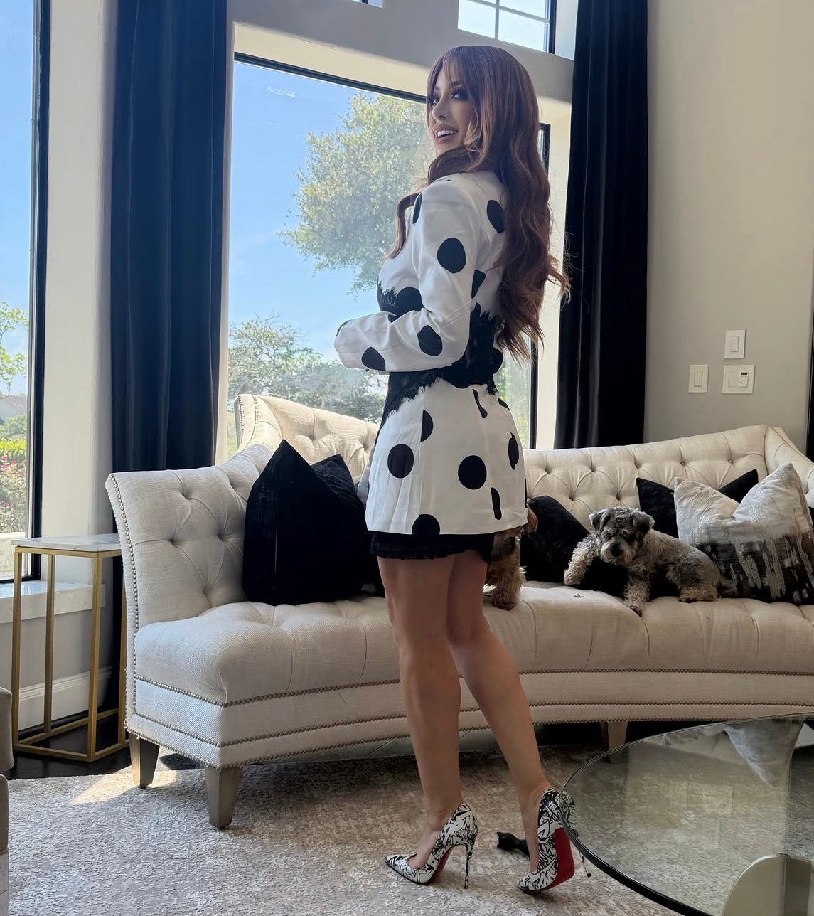 Barbara Polka Dots Blazer Dress