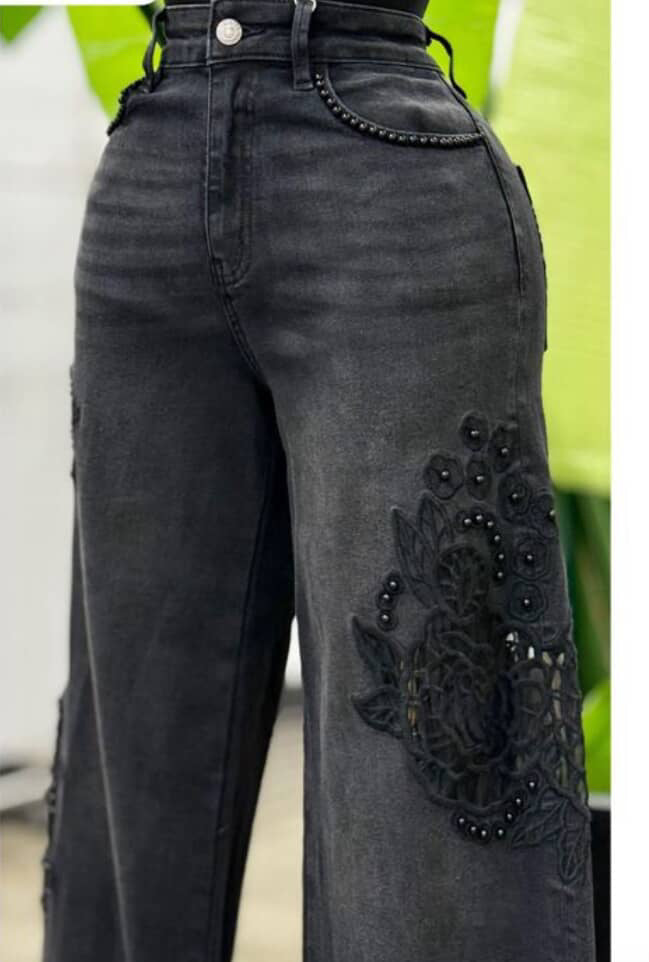 Embroidered Jeans