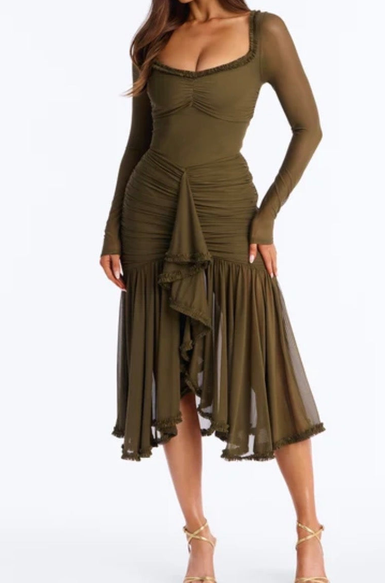 Catalina Mesh Midi Dress