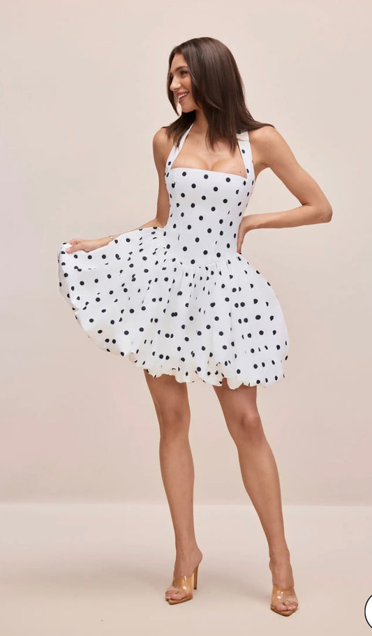 Marina Polka Dots mini Dress
