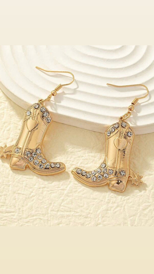 Western Boots Earrings