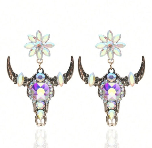 Longhorn Zirconias Earrings