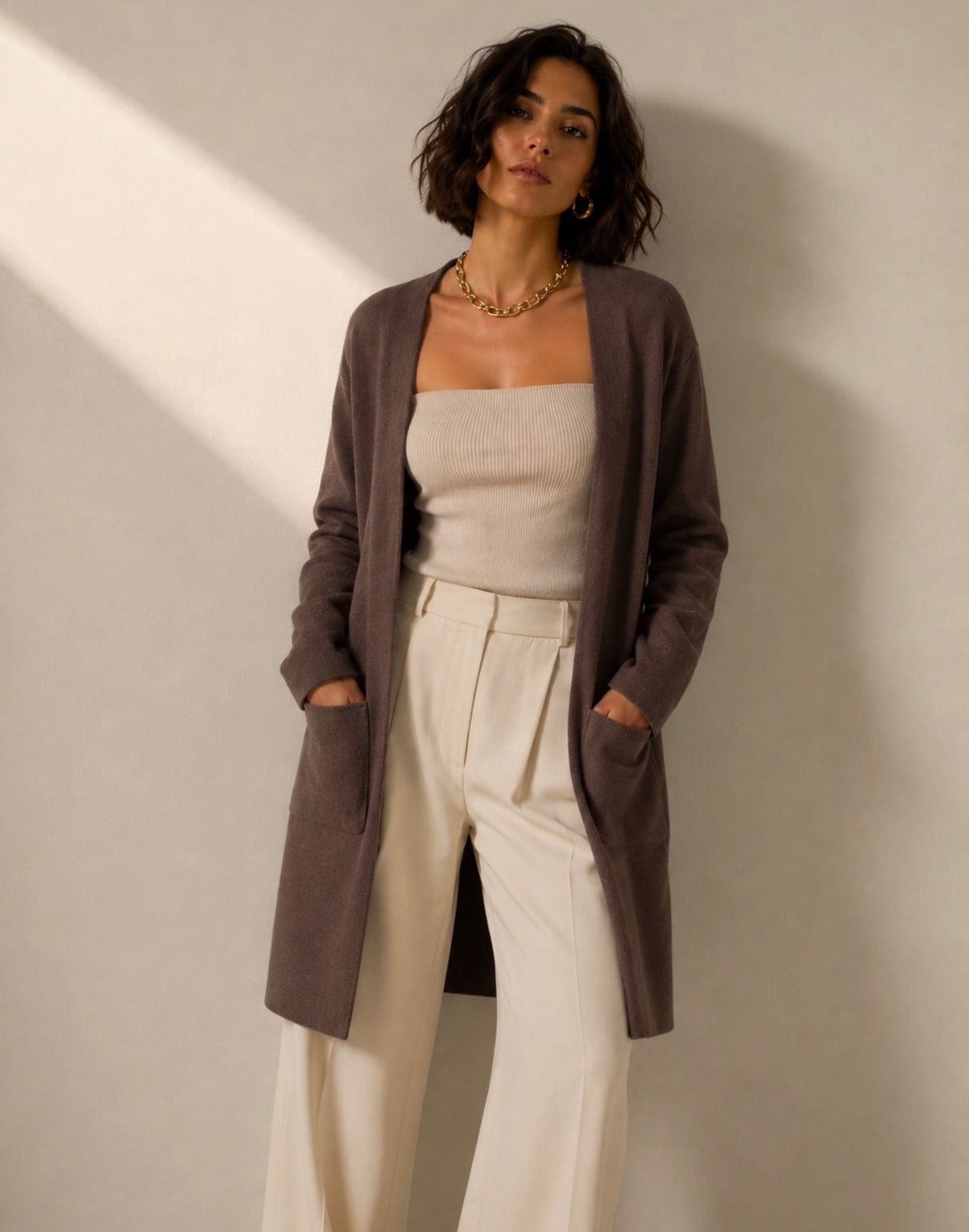 Michelle Long Cardigan Black