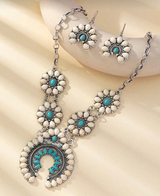 Western Set Cream and Turquesa Color