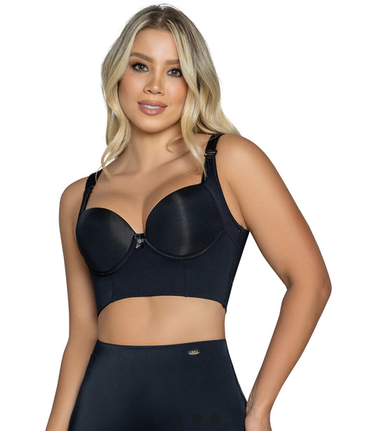 KB-6050 - Black Max Back Coverage Bra