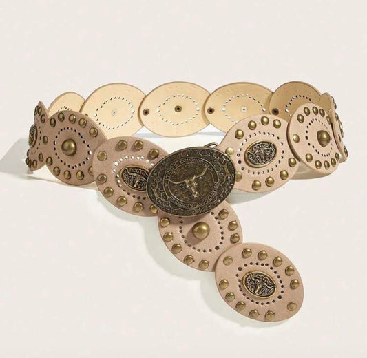 Western Cream color Belt
