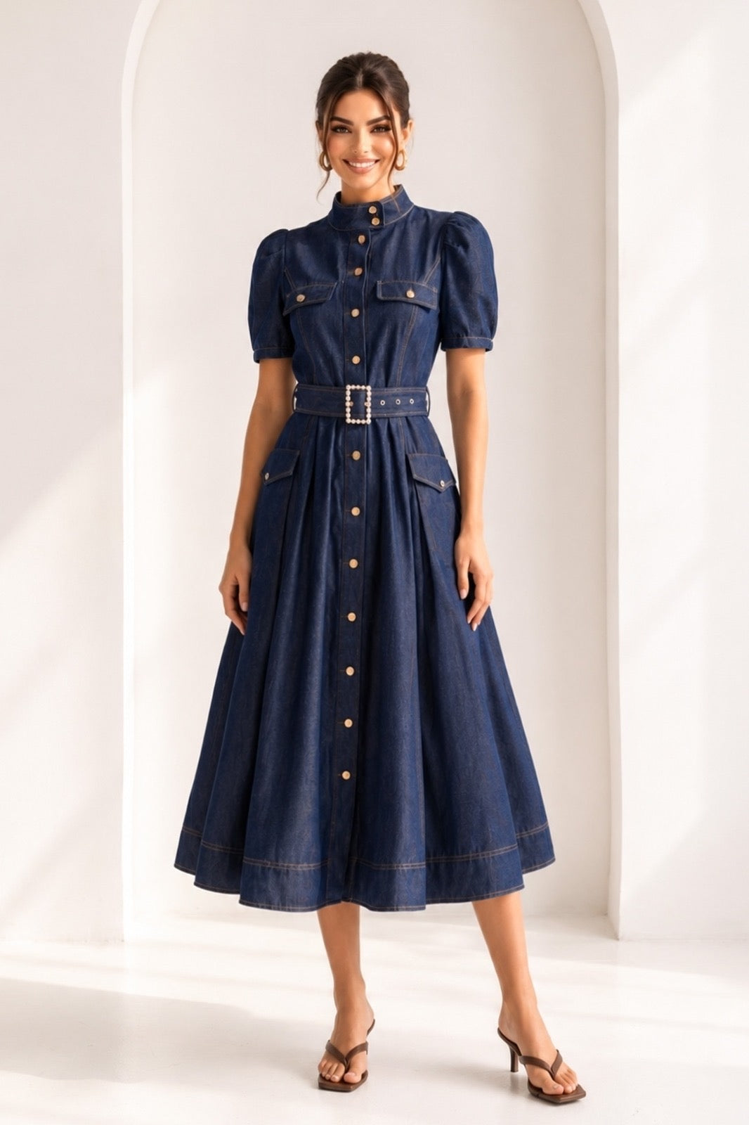 Magdalena Denim Dress