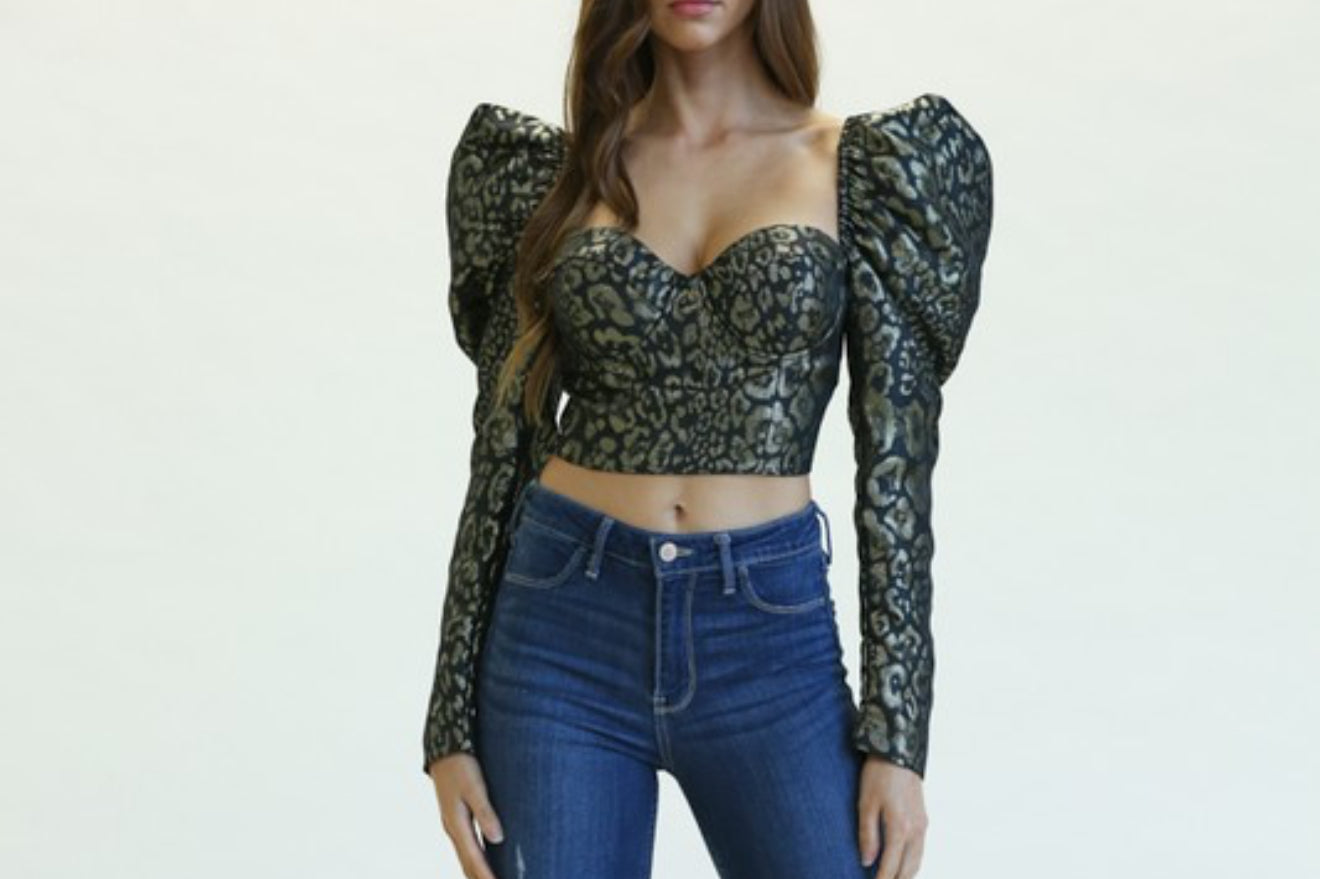 Diane Black Corset Top