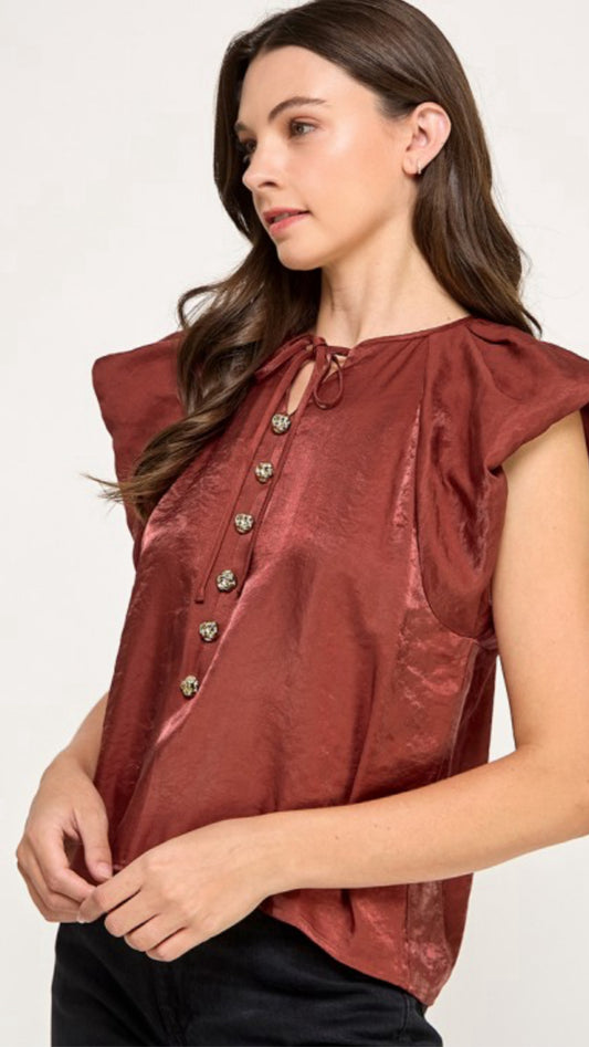 Liliana Terracota Blouse
