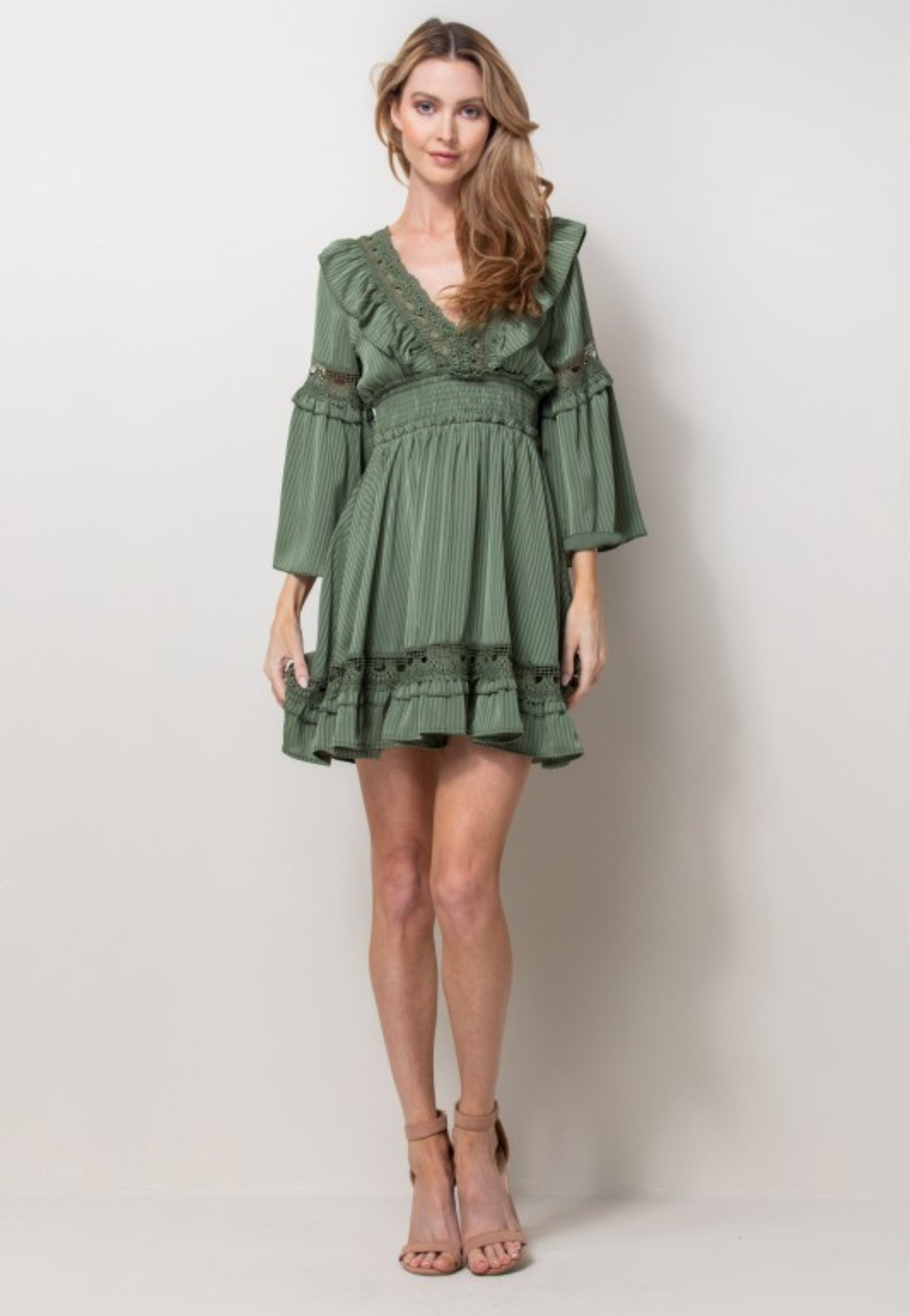 Donella Green Mini Dress
