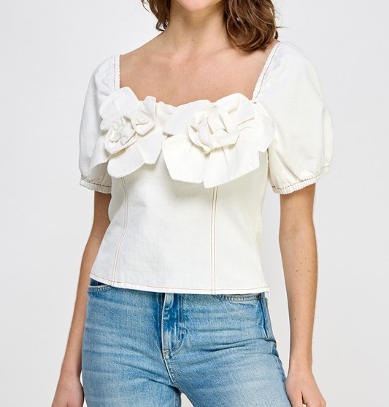 Gardenias Denim Blouse