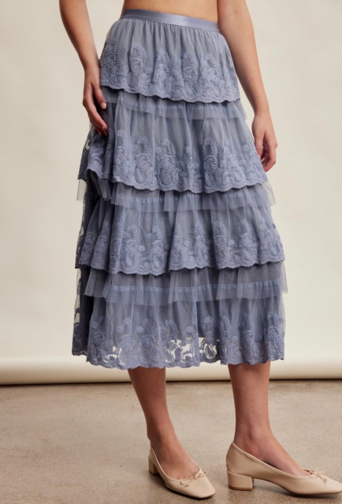 Sky Lace Skirt
