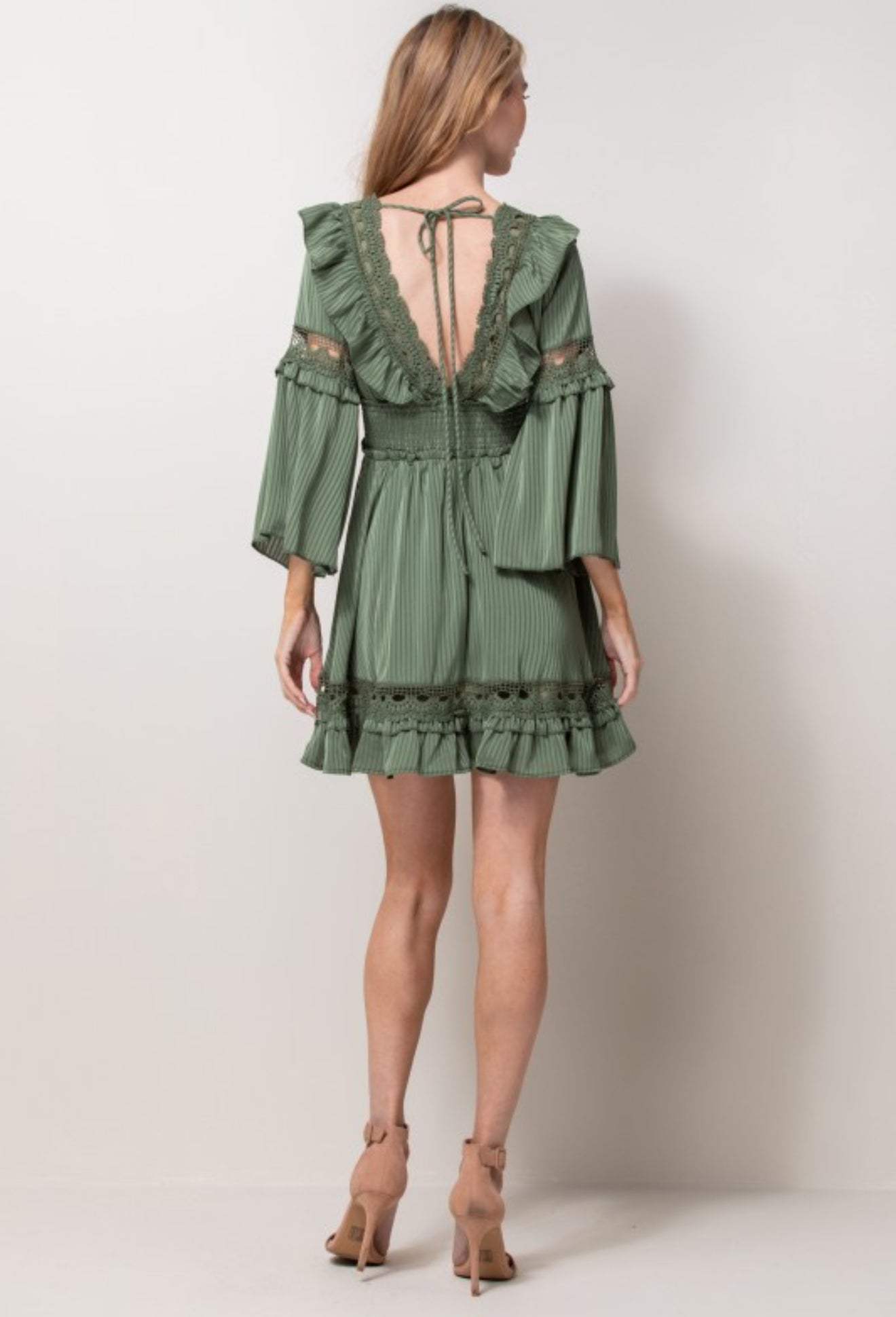 Donella Green Mini Dress