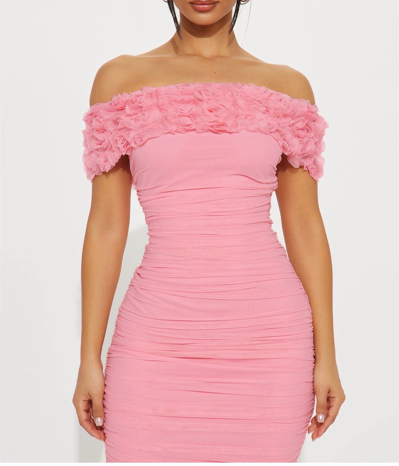 Rosemary Ruched Midi Dress