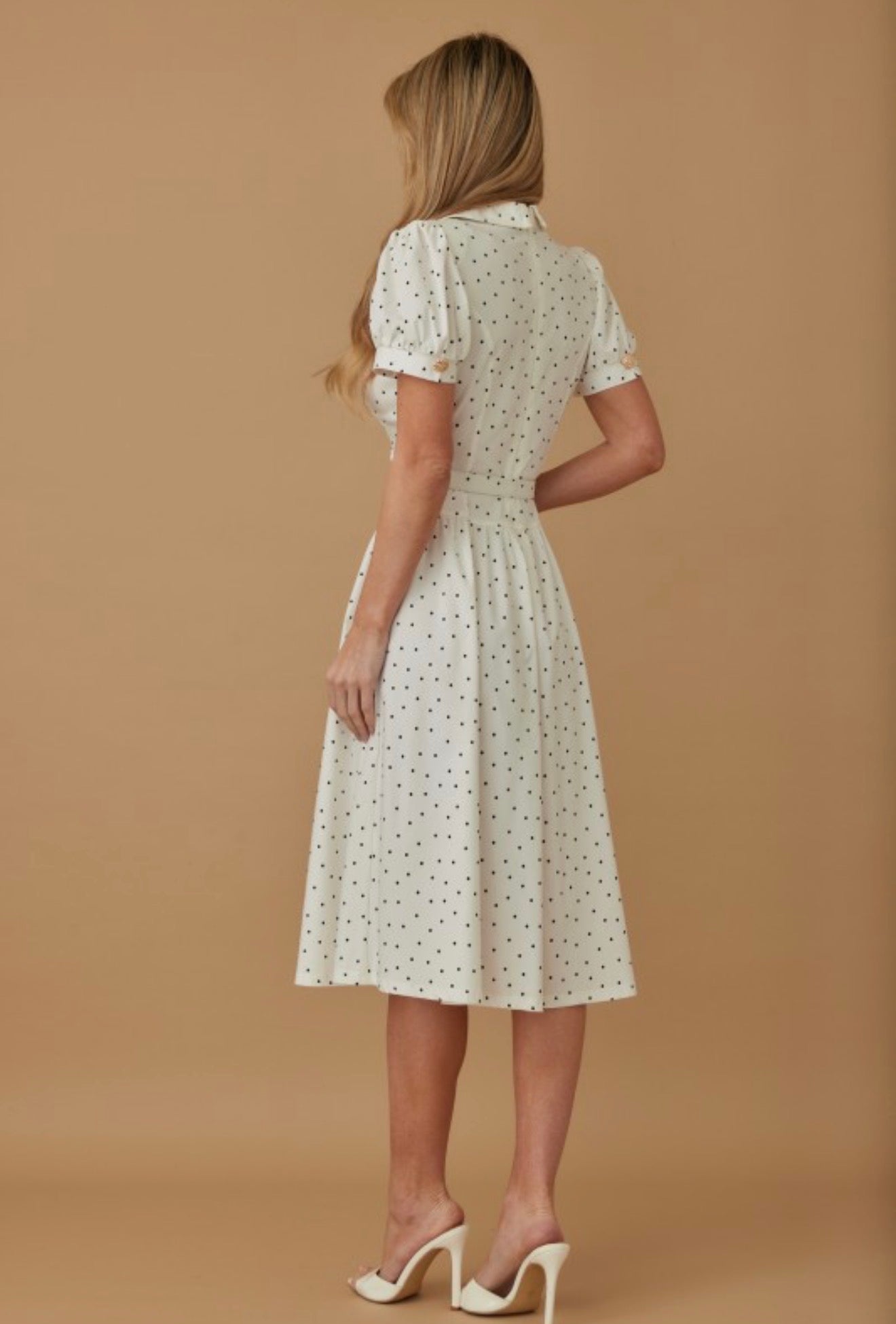 Valencia Polka Dots Midi Dress