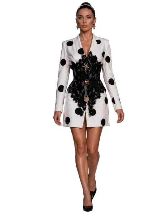 Barbara Polka Dots Blazer Dress