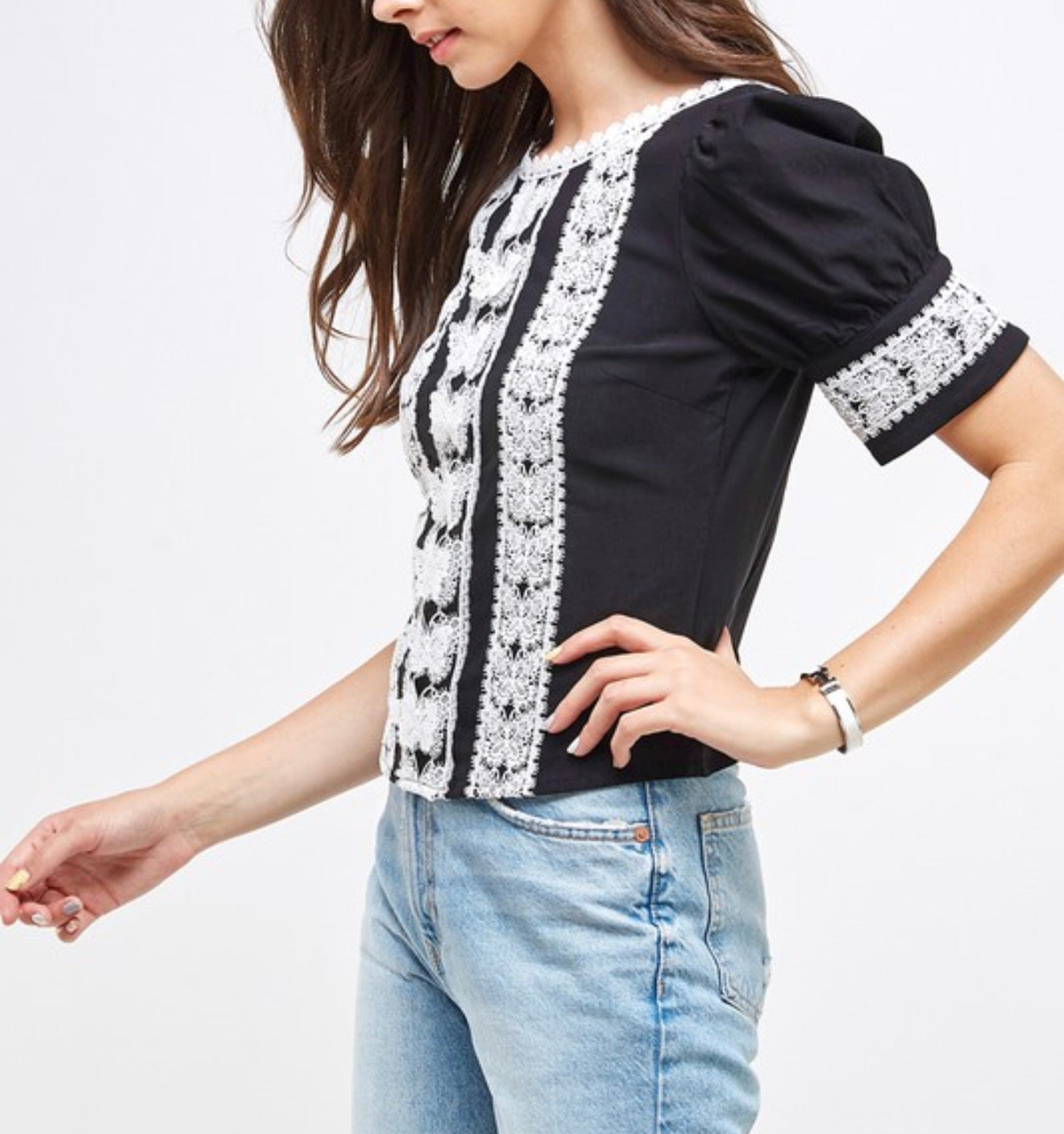Black Lace Top