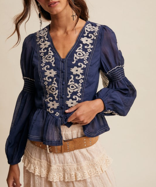 Georgina Embroidered Blouse