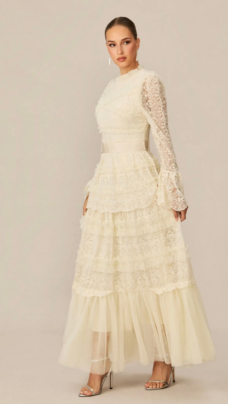 Diane Elegant Lace Maxi Dress
