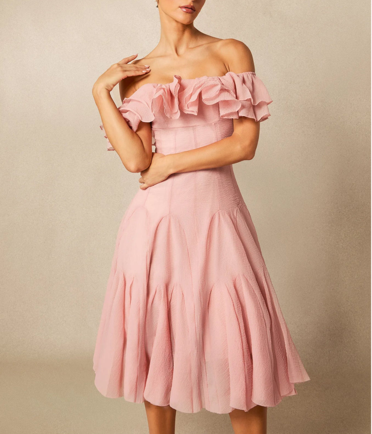 Yoana’s Chifon Midi Dress