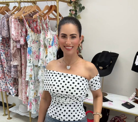 Clarissa Polka Dots Blouse