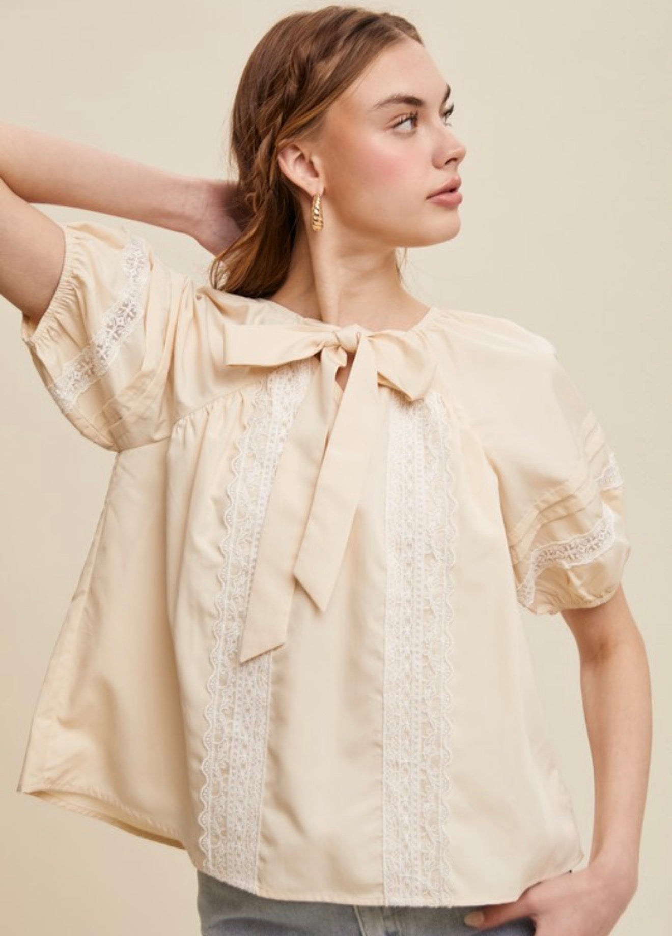 Stephanie Champagne Top
