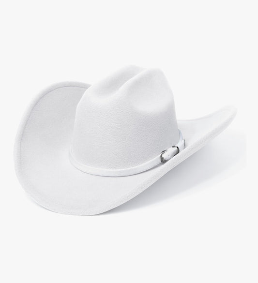 White Elegant Western Hat