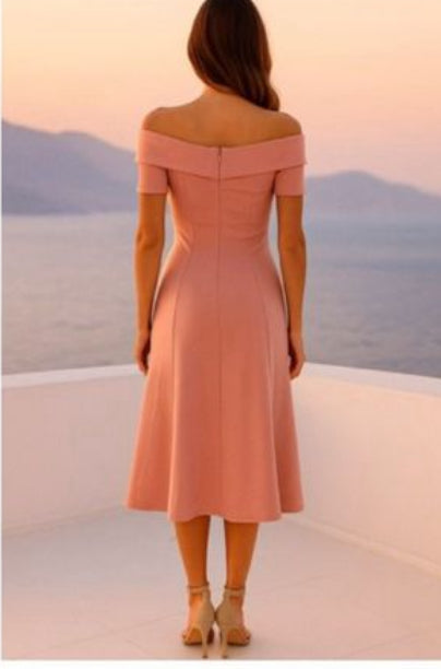 Maribel Elegant Midi Dress