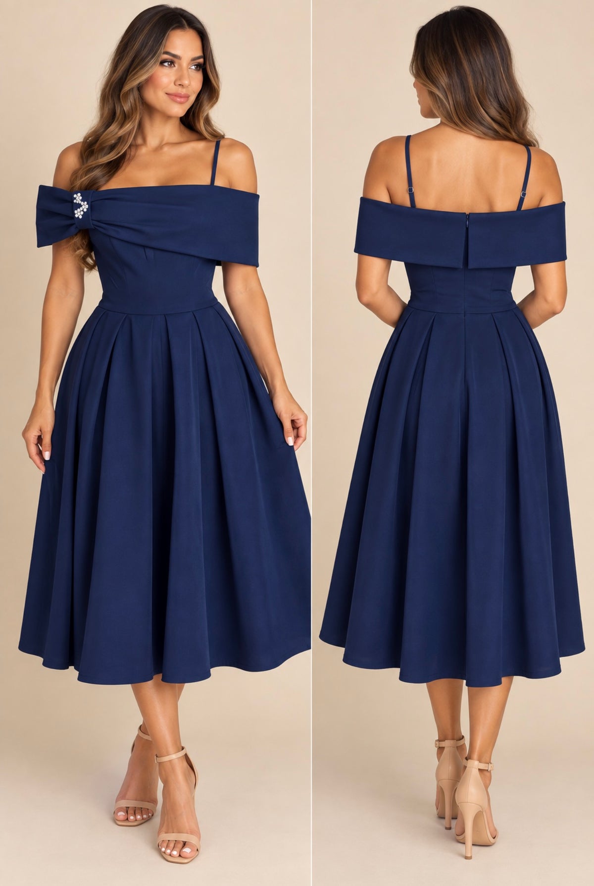 Destiny Elegant Midi Dress