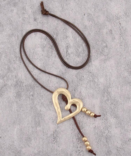 Leather Collar Heart