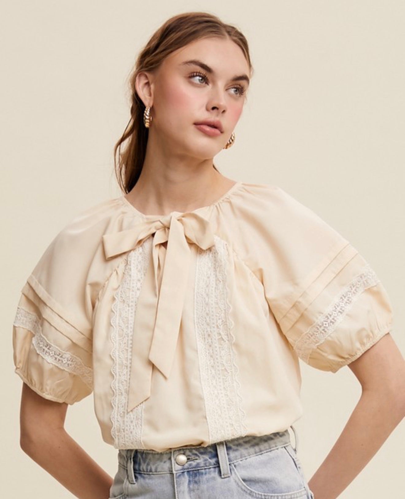 Stephanie Champagne Top