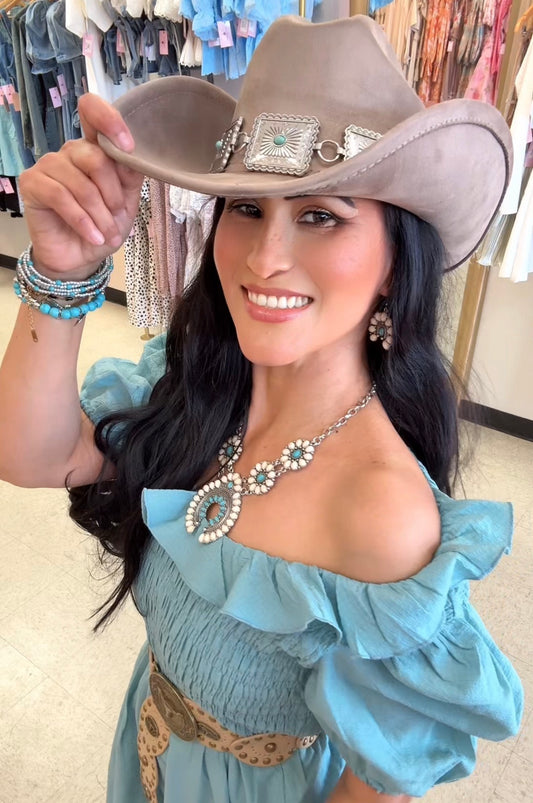 Gray Color Elegant Hat