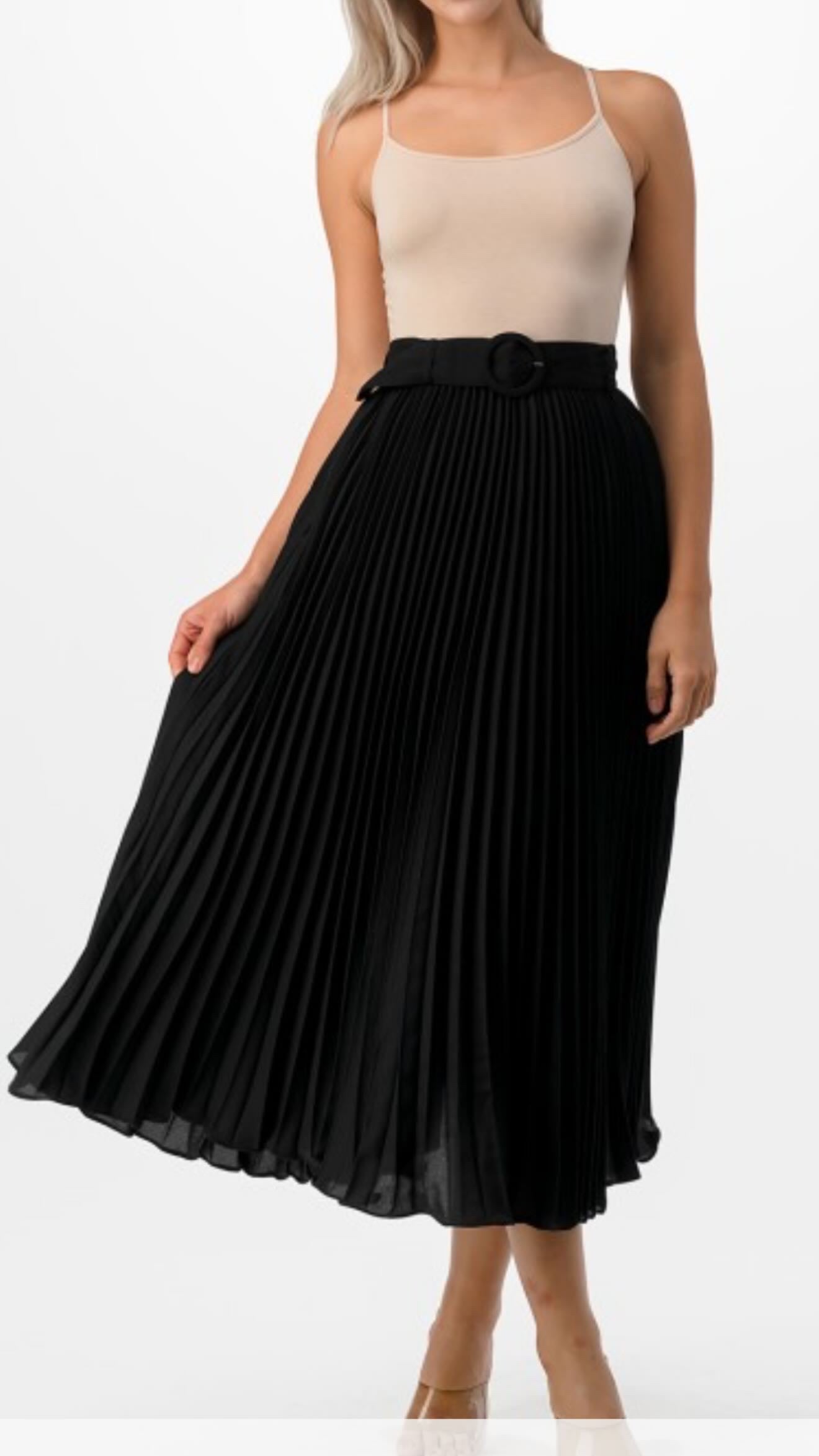 Delfina Black Skirt