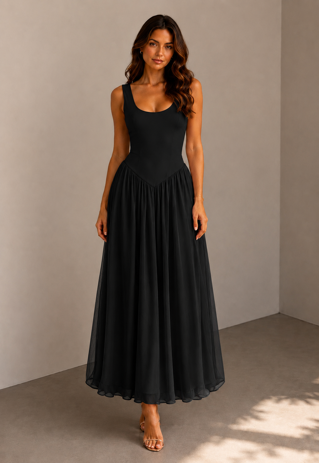 Laura Black Maxi Dress