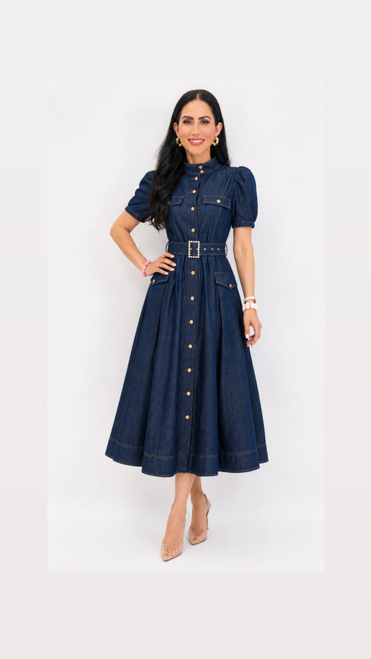 Magdalena Denim Dress